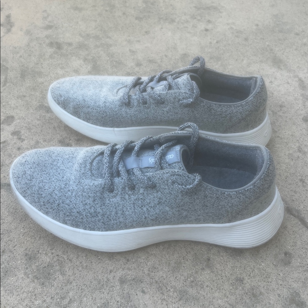 allbirds Men's Grey Wool Running Sneakers Men's Size 11 - Picture 3 of 7